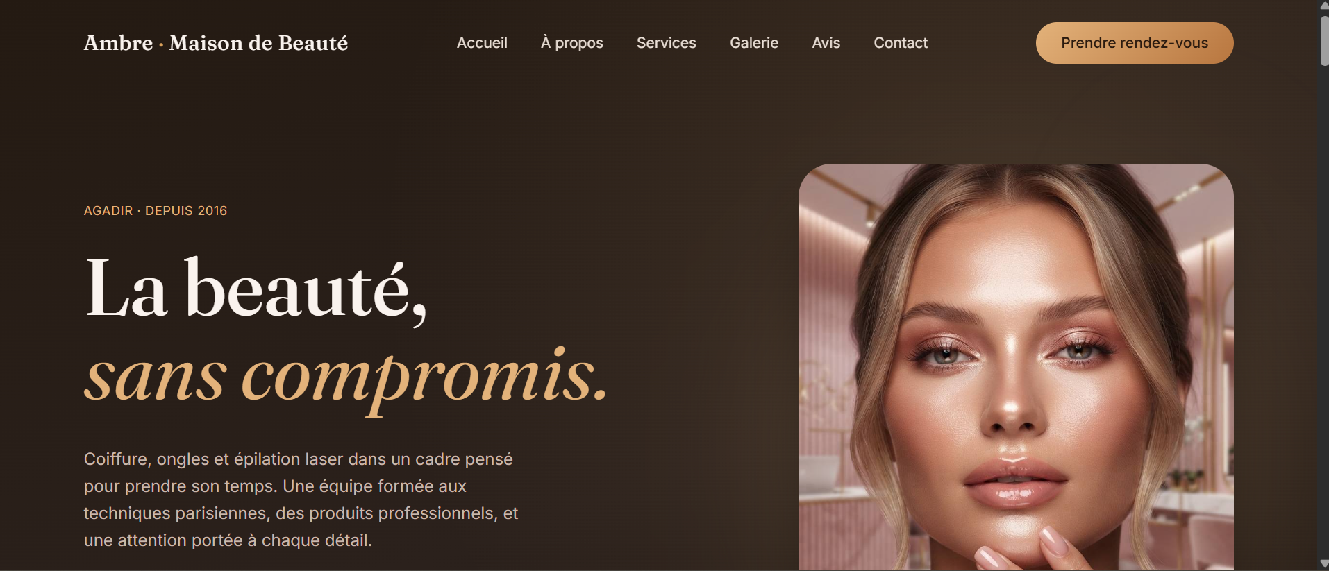 Ambre website preview