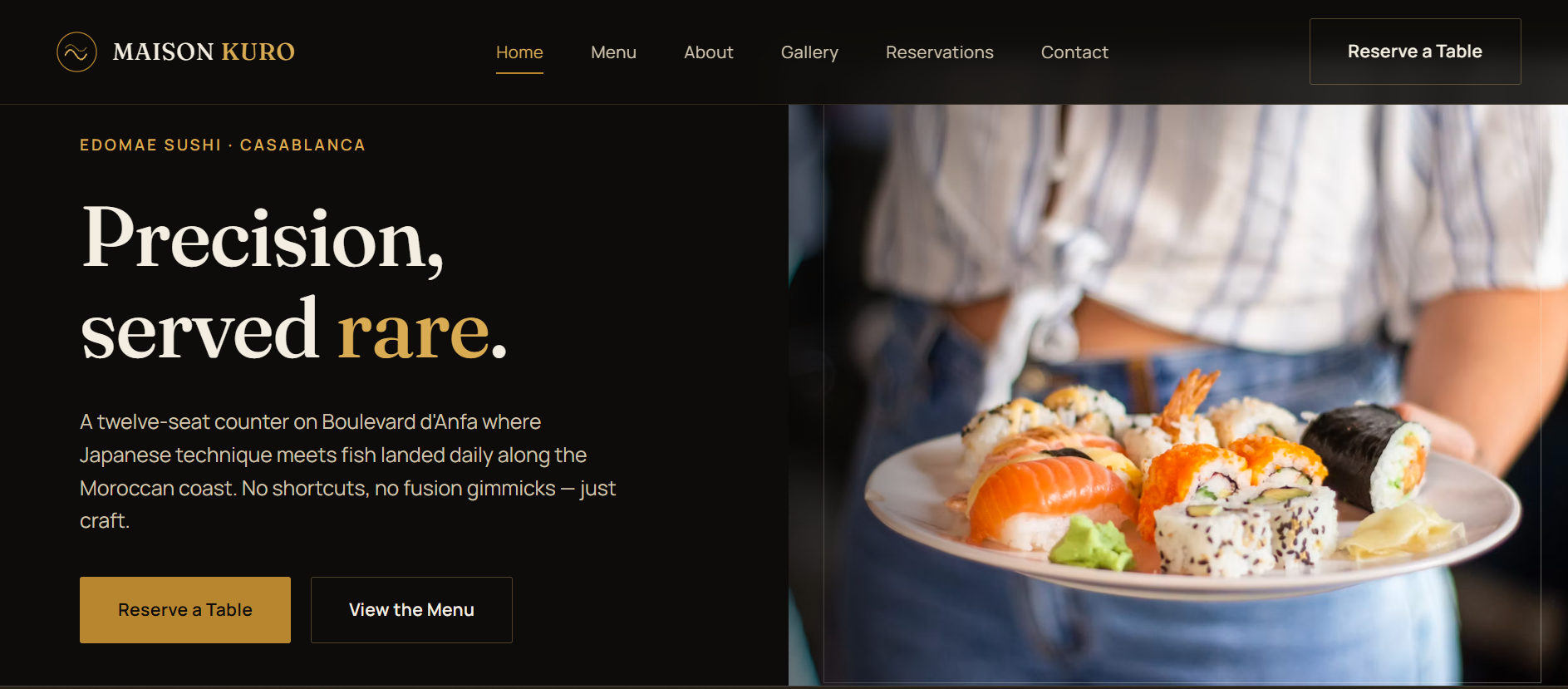 Maison Kuro website preview
